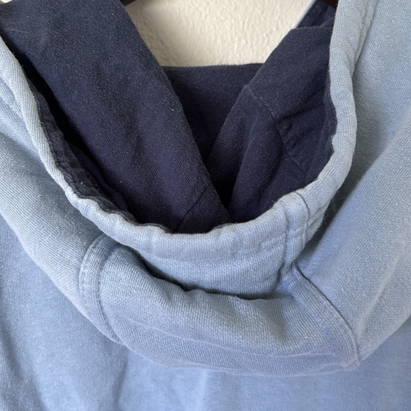 North Face light blue and navy hoodie - Picture 4 of 7